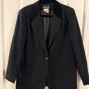 Sag Harbor Wool Black Women's Blazer